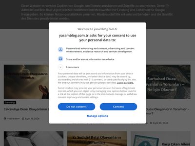 No screenshot of yasamblog.com.tr yet.